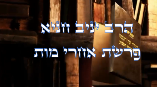 נקודה של חכמה מפרשת השבוע- אחרי מות